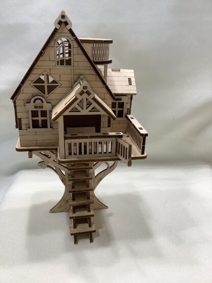 Baumhaus natur Holz Puzzle – Bild 3
