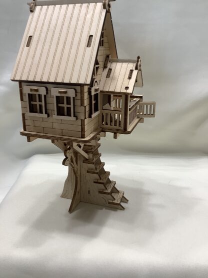 Baumhaus natur Holz Puzzle – Bild 4