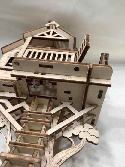 Baumhaus natur Holz Puzzle – Bild 2