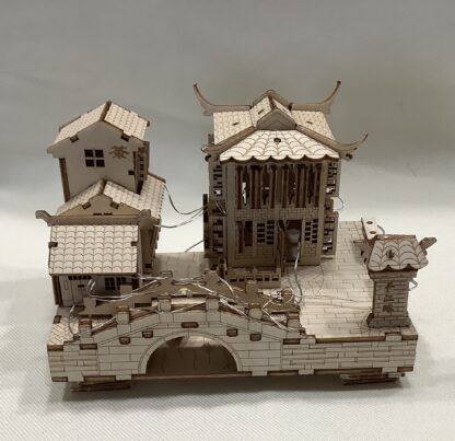 Chinesisches Teehaus Holz Puzzle – Bild 3