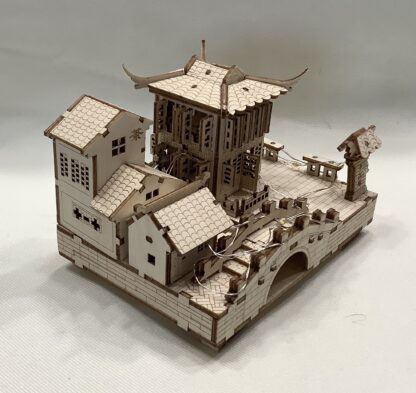 Chinesisches Teehaus Holz Puzzle – Bild 2
